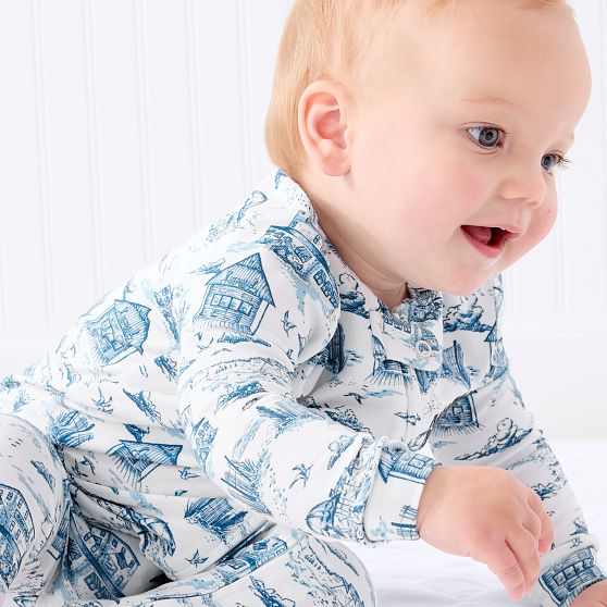 Baby One-Piece Patterned Pajamas