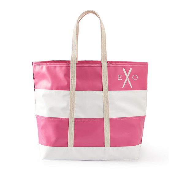 Mark &amp; Graham x Steele Stripe Waterproof Tote