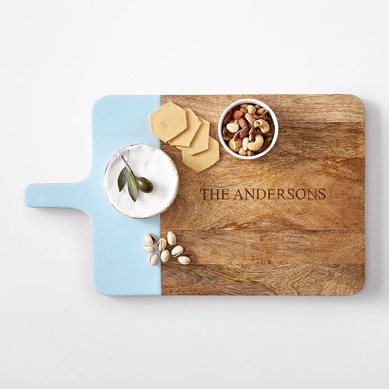 Wood and Enamel Handled Cheese Board​