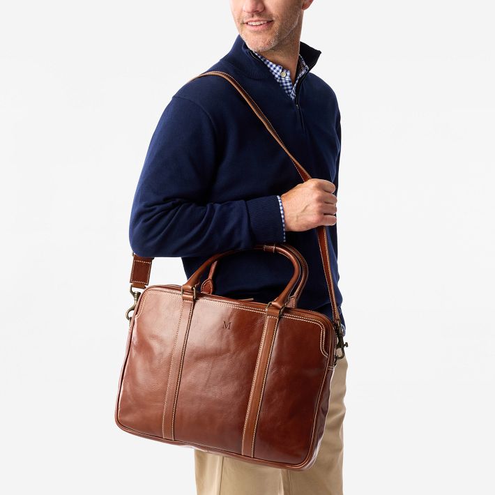 Marco Italian Leather Briefcase | Mark and Graham