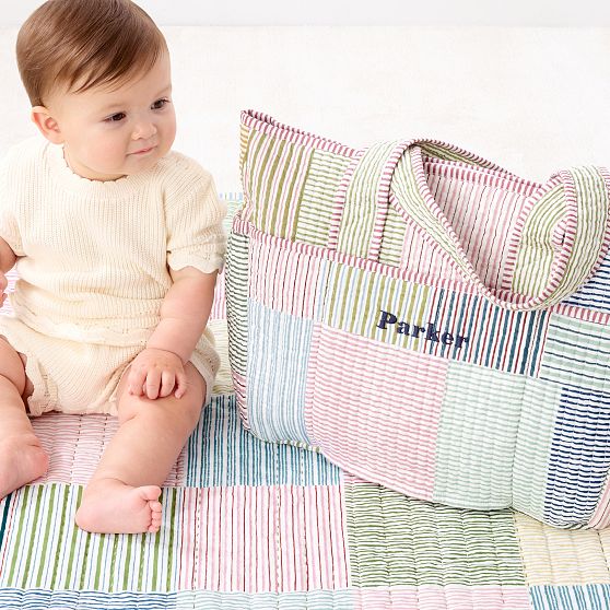 Block Print Diaper Bag