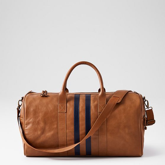 Varsity Leather Duffle Bag