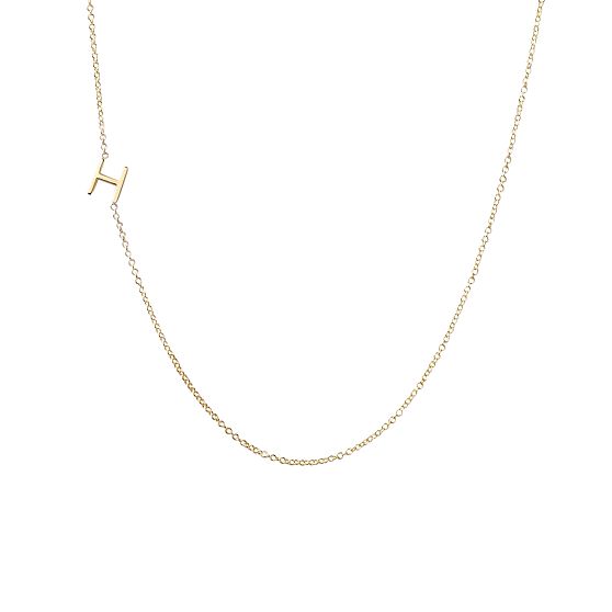 Maya Brenner Asymmetrical Initial Necklace