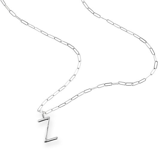 Sarah Chloe Andi Long Link Initial Necklace