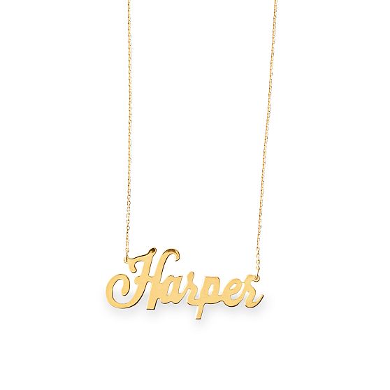 Sarah Chloe Ava Script Necklace