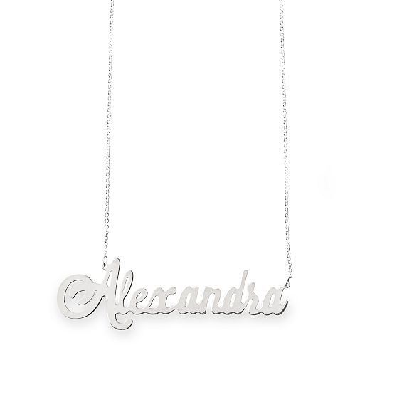 Sarah Chloe Ava Script Necklace