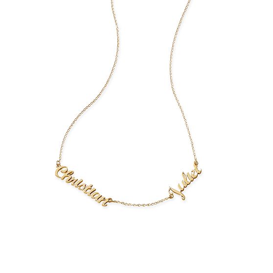 Sarah Chloe Emma Script Necklace