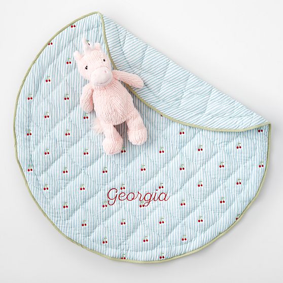 Embroidered Quilted Play Mat