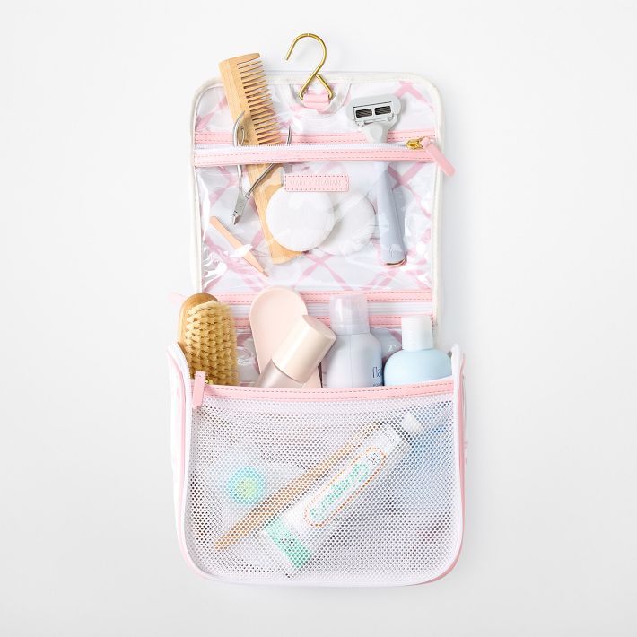 hanging travel cosmetics toiletry organizer bag Travelpro Essentials Split Case each great for storing unique items Away Featherlight Hanging Travel Vanity