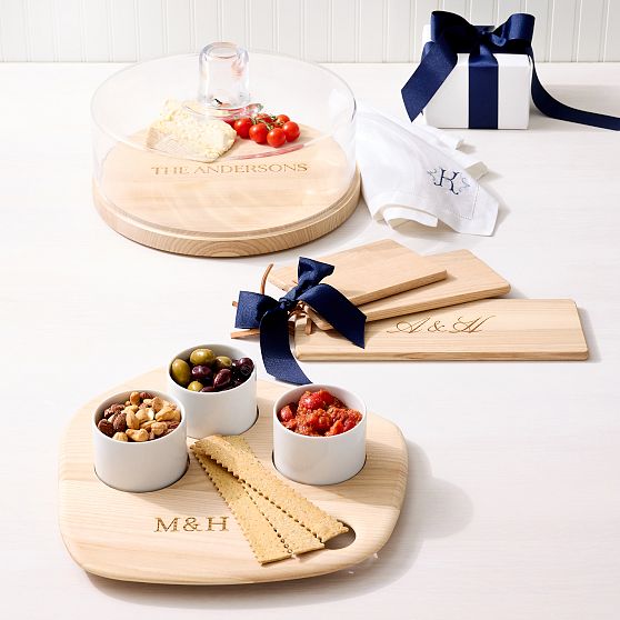 Natural Wood Cheese Board, Set of 3​