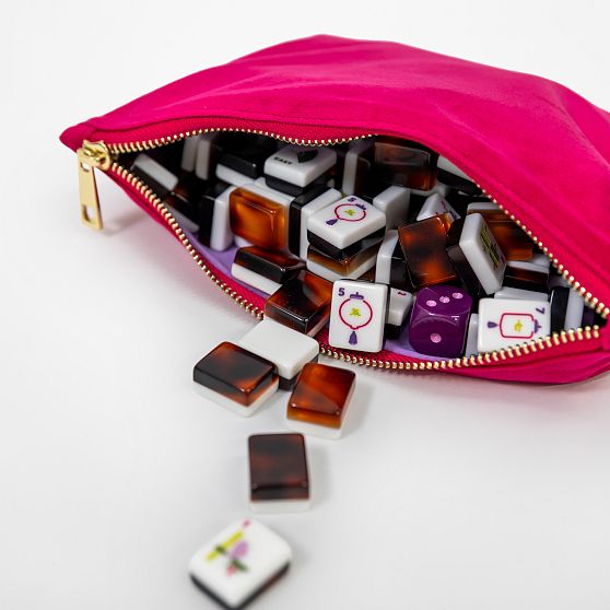Bam Bird Boutique Travel Tortoise Mahjong Tile Set