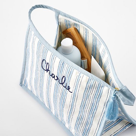 Block Print Canvas Pouch