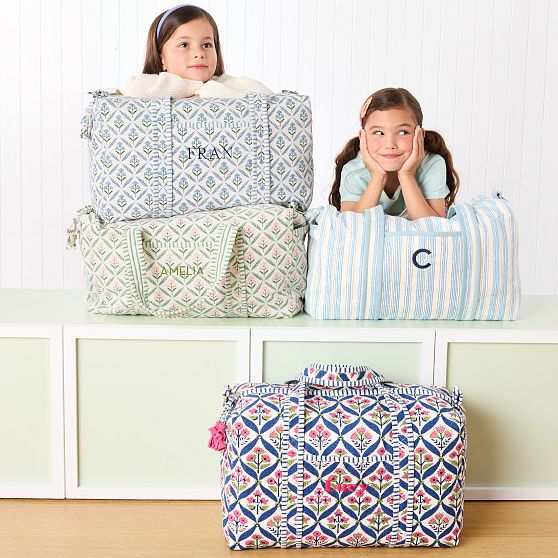 Block Print Canvas Weekender