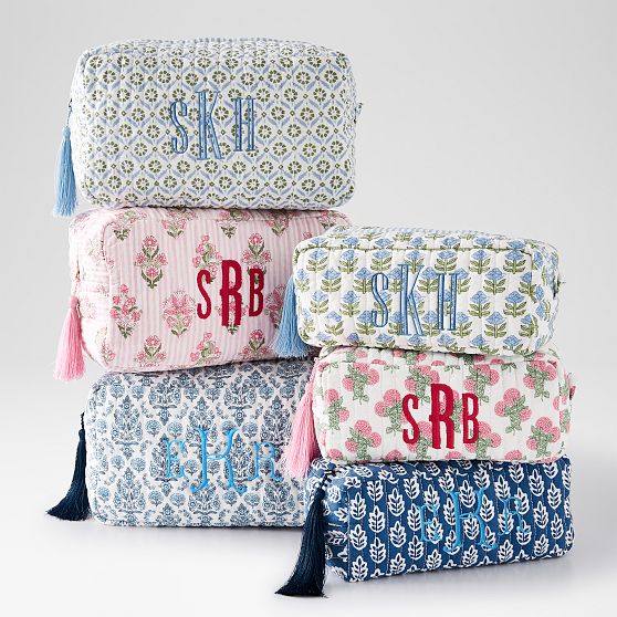 Block Print Travel Pouch