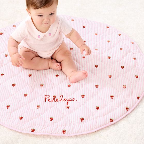 Embroidered Quilted Play Mat