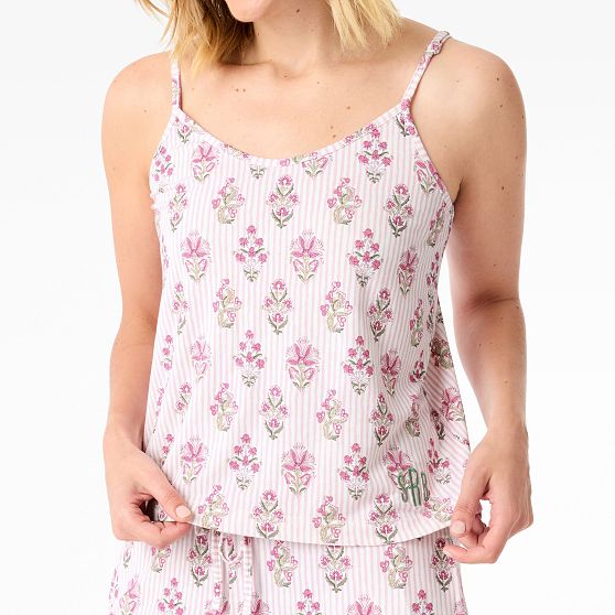 Patterned Cami and Pants Pajama Set