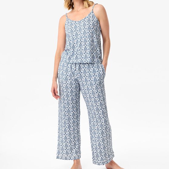 Patterned Cami and Pants Pajama Set