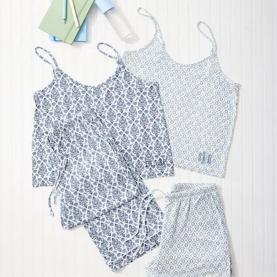 Patterned Cami and Pants Pajama Set