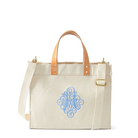 Embroidered Canvas Tote