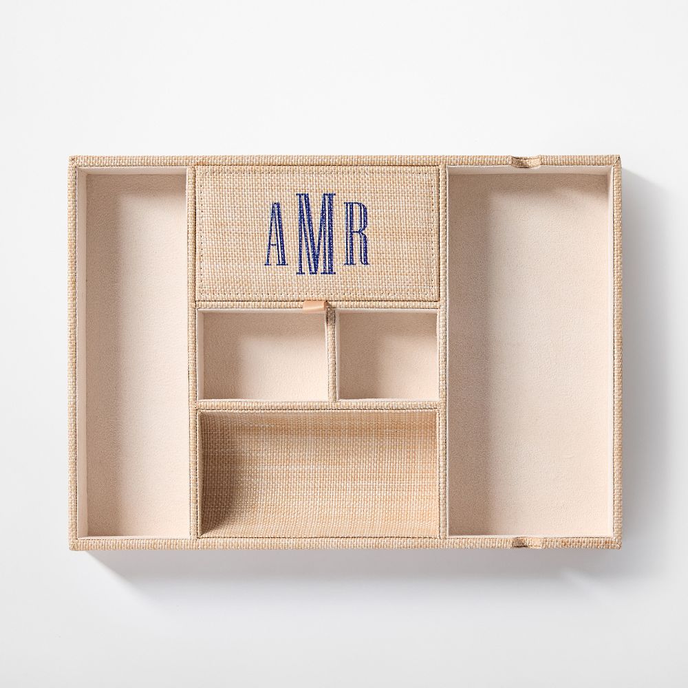 Montauk Raffia Valet Tray by Mark & Graham