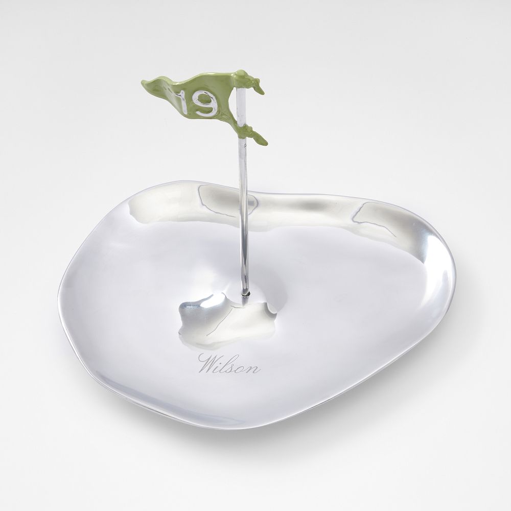 Silver 19th Hole Golf Platter by Mark & Graham