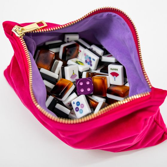 Bam Bird Boutique Travel Tortoise Mahjong Tile Set