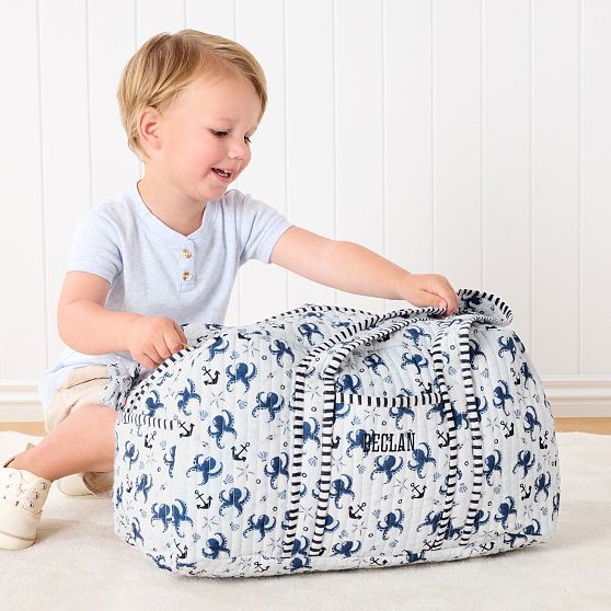 Block Print Quilted Overnighter