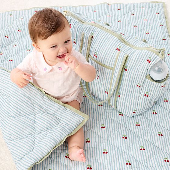 Embroidered Quilted Blanket