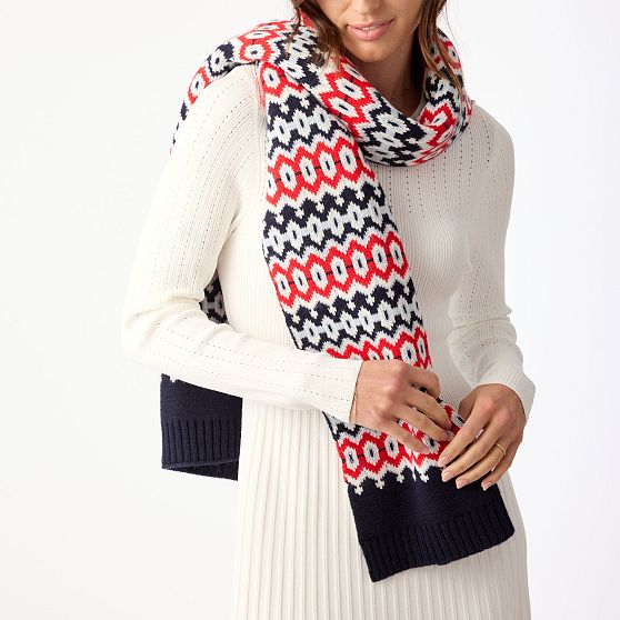 Fair Isle Knit Scarf