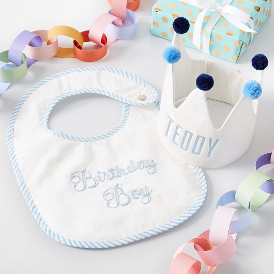 Birthday Bib &amp; Crown Set