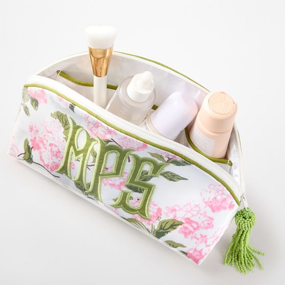 Clear Coated Appliqué Travel Pouch