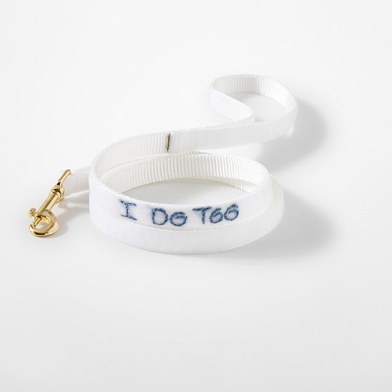 Hand-Embroidered Velvet Dog Leash
