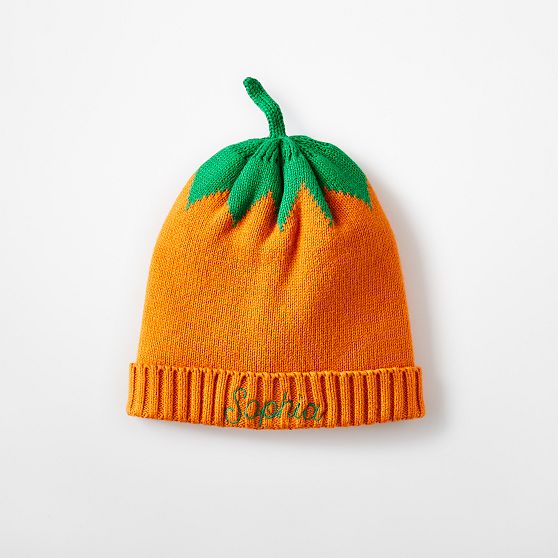 Knit Pumpkin Baby Hat