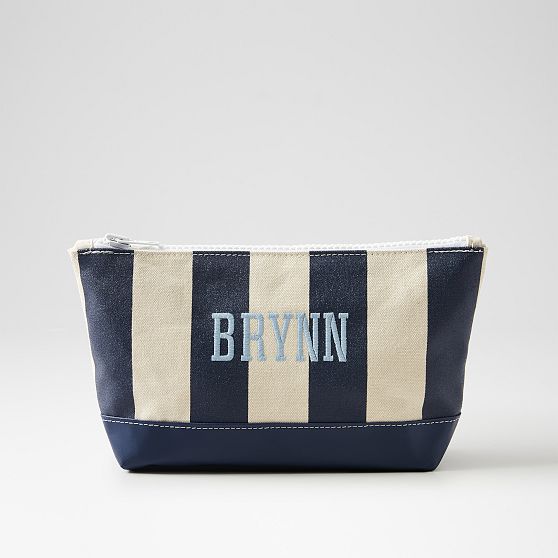 Mark &amp; Graham x Steele Striped Canvas Pouch
