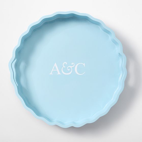 Bloom Lacquer Round Tray