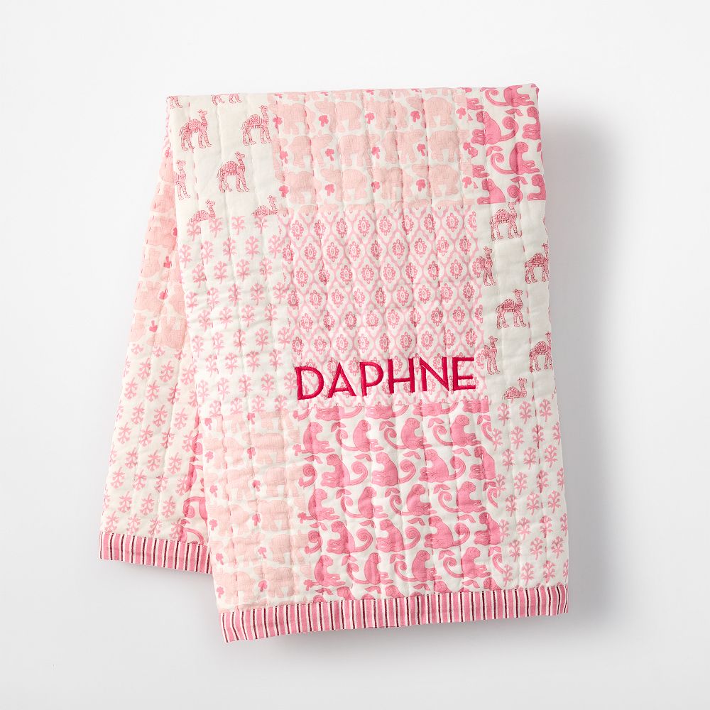 Patchwork Quilted Blanket by Mark & Graham
