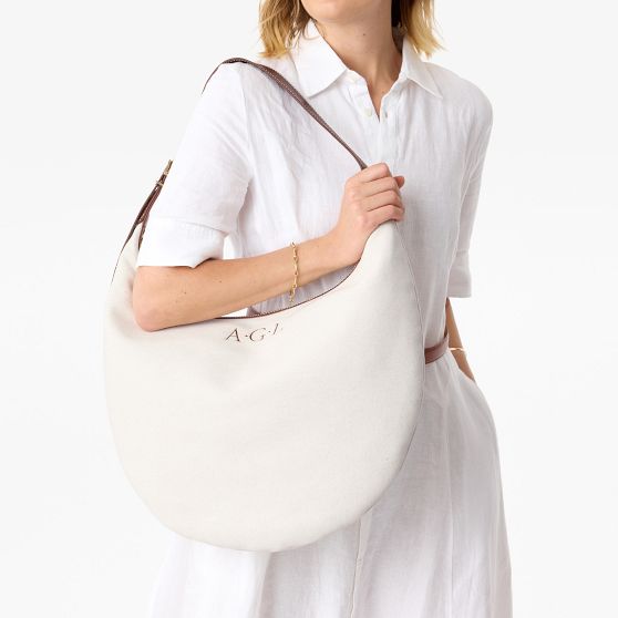 Dakota Canvas and Leather Hobo Bag