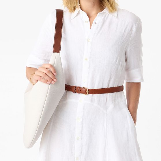 Dakota Canvas and Leather Hobo Bag