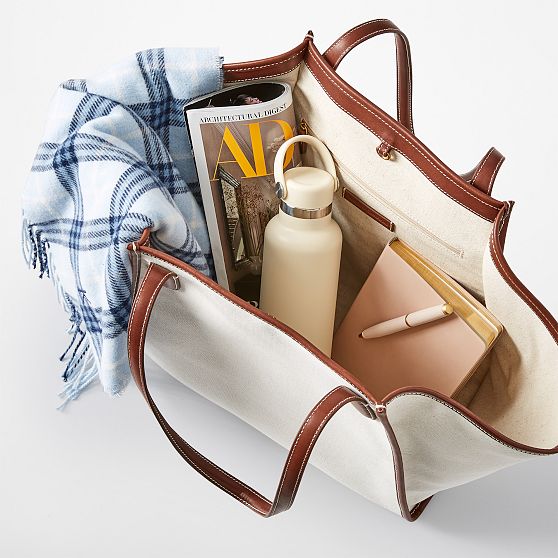 Dakota Canvas and Leather Tote