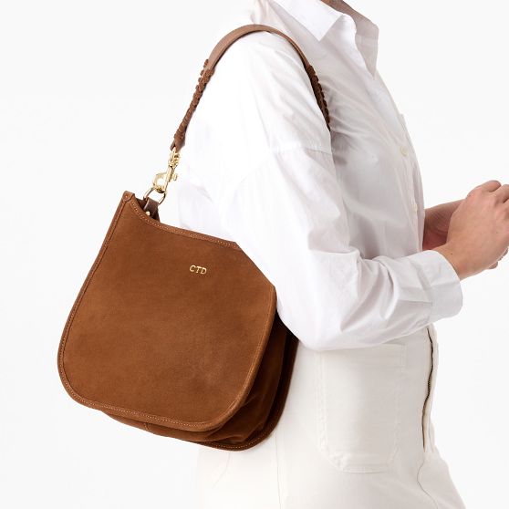 Italian Suede Saddle Bag