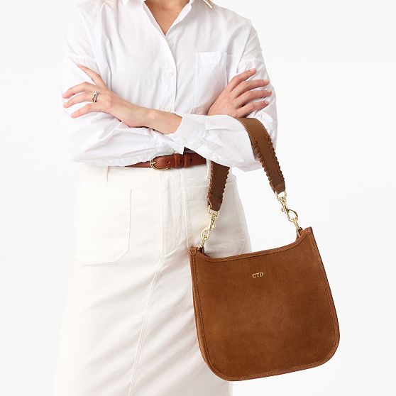 Italian Suede Saddle Bag