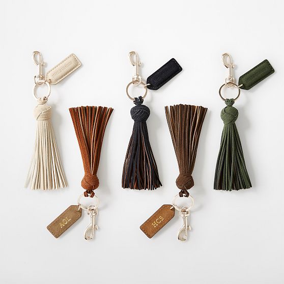 Fillmore Faux Suede Tassel Keychain