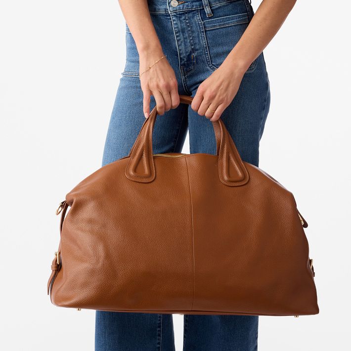 Gianna Italian Leather Weekender Bag | Mark and Graham