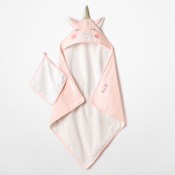Animal Kids Hooded Towel &amp; Wash Cloth Set