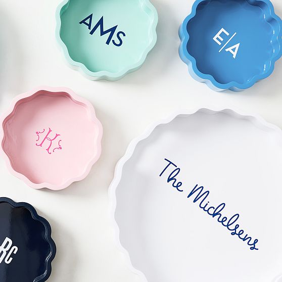 Bloom Lacquer Round Tray