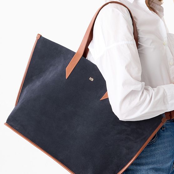 Vail Suede and Leather Tote