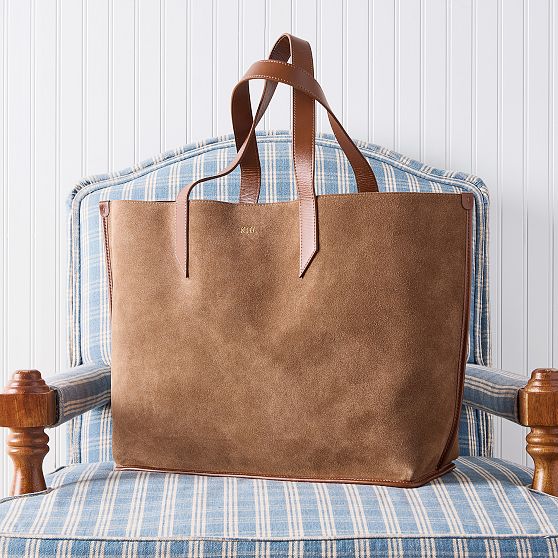 Vail Suede and Leather Tote