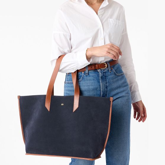 Vail Suede and Leather Tote
