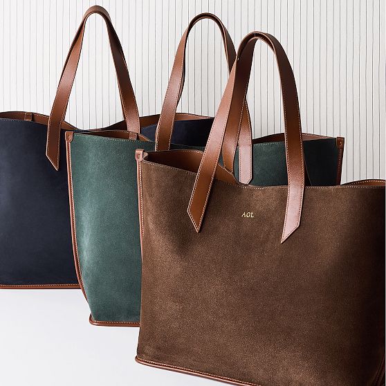 Vail Suede and Leather Tote