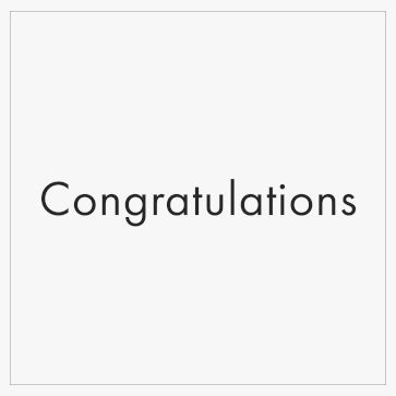 Congratulations